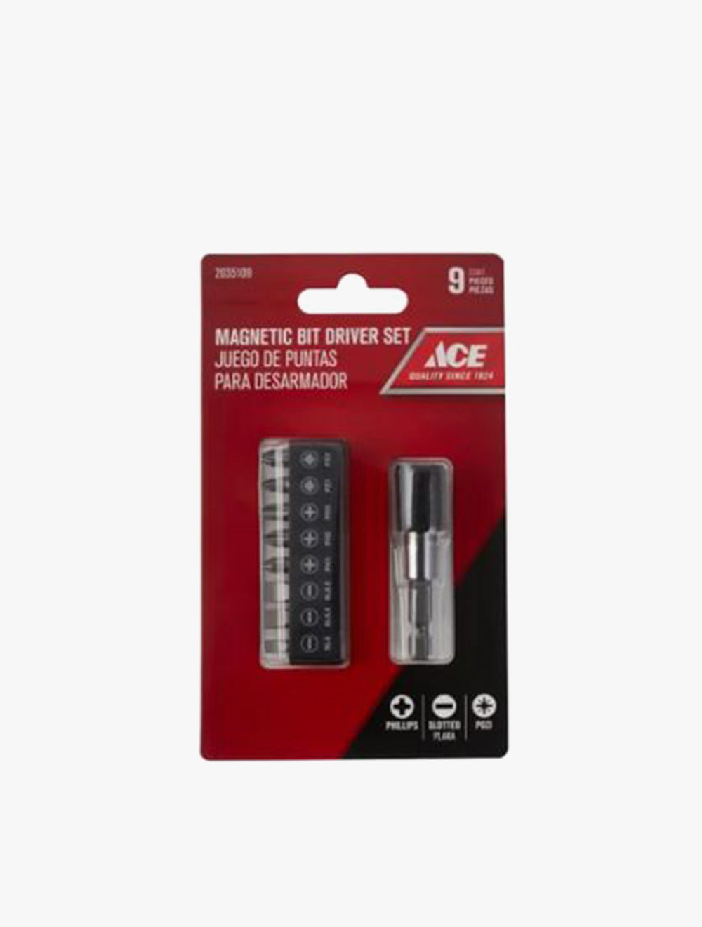 ACE SCREWDRIVER BITS SET 9S