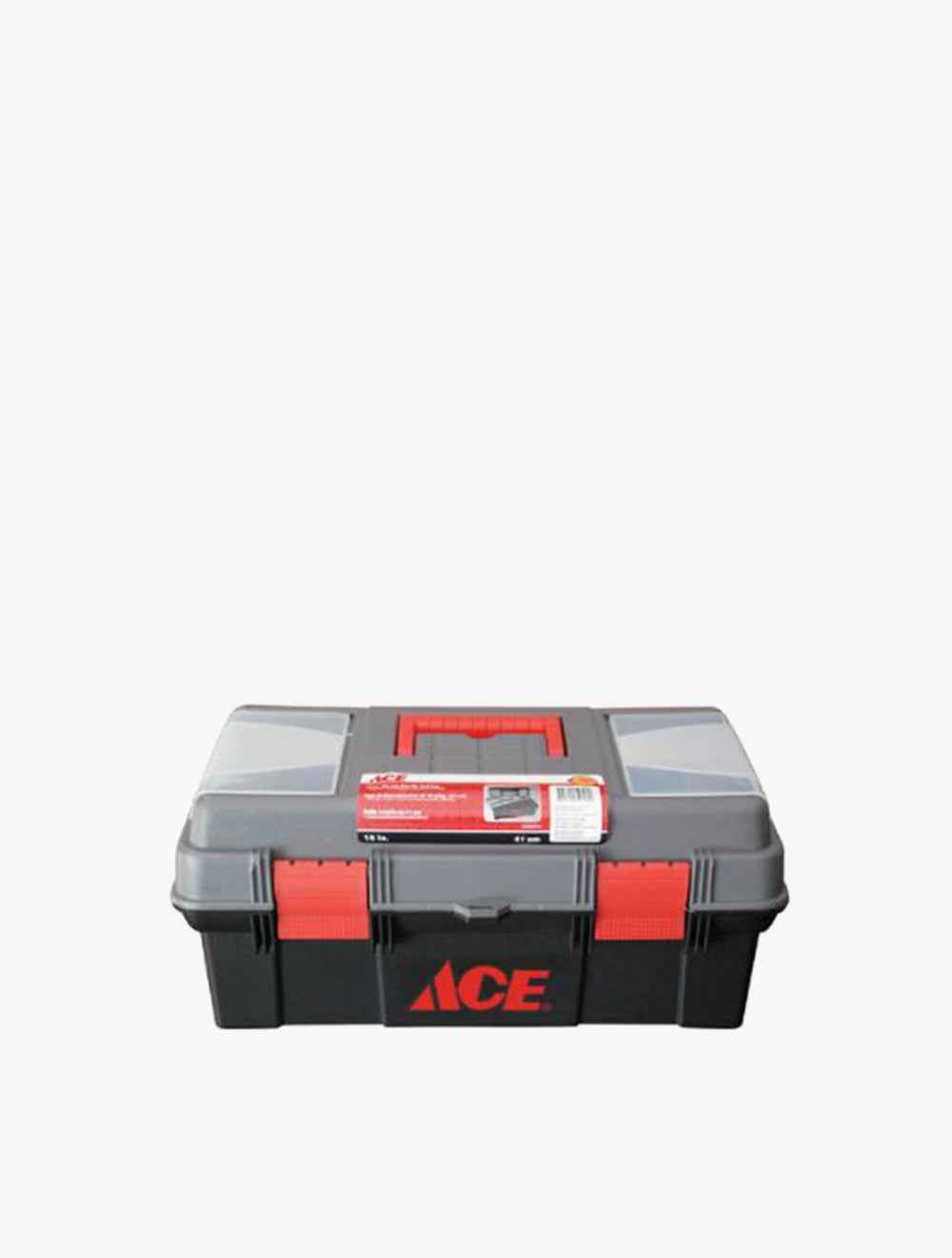 ACE PLASTIC TOOL BOX W/RMV TRAY 41CM