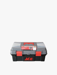 ACE PLASTIC TOOL BOX W/RMV TRAY 41CM
