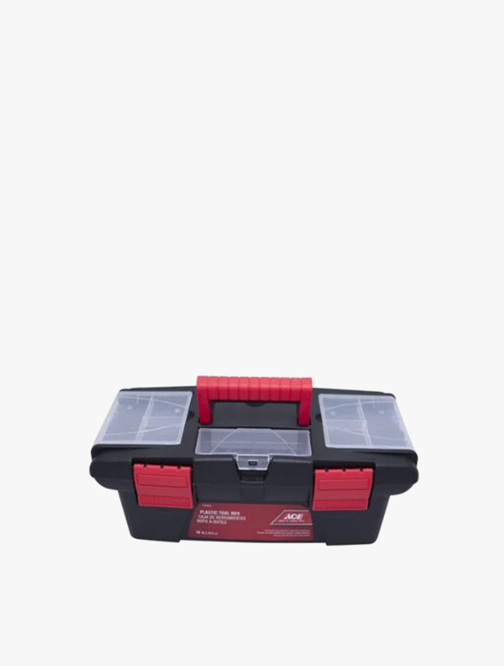 ACE PLASTIC TOOL BOX W/RMV TRAY 36CM