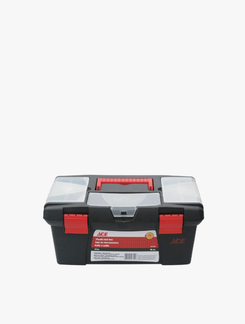 ACE TOOL BOX W/RMV PARTS TRAY 395MM