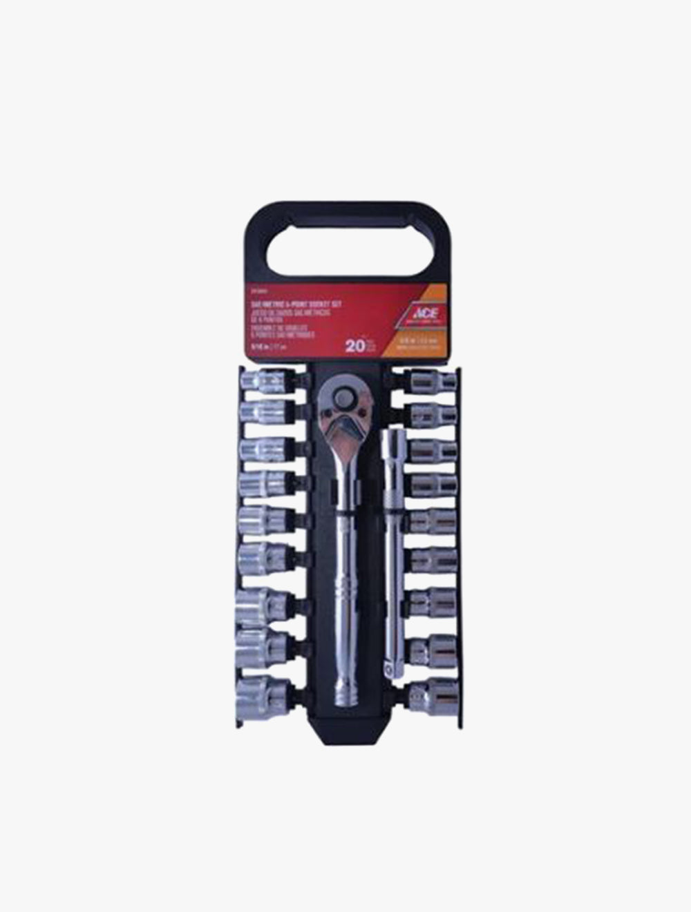ACE METRIC SOCKET SET 3/8IN DRIVE 20S