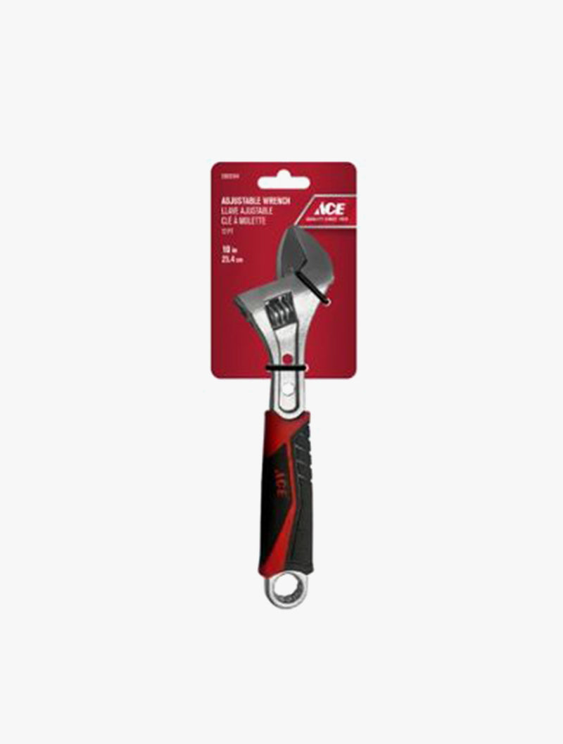 ACE ADJUSTABLE WRENCH TPR GRIP 25CM