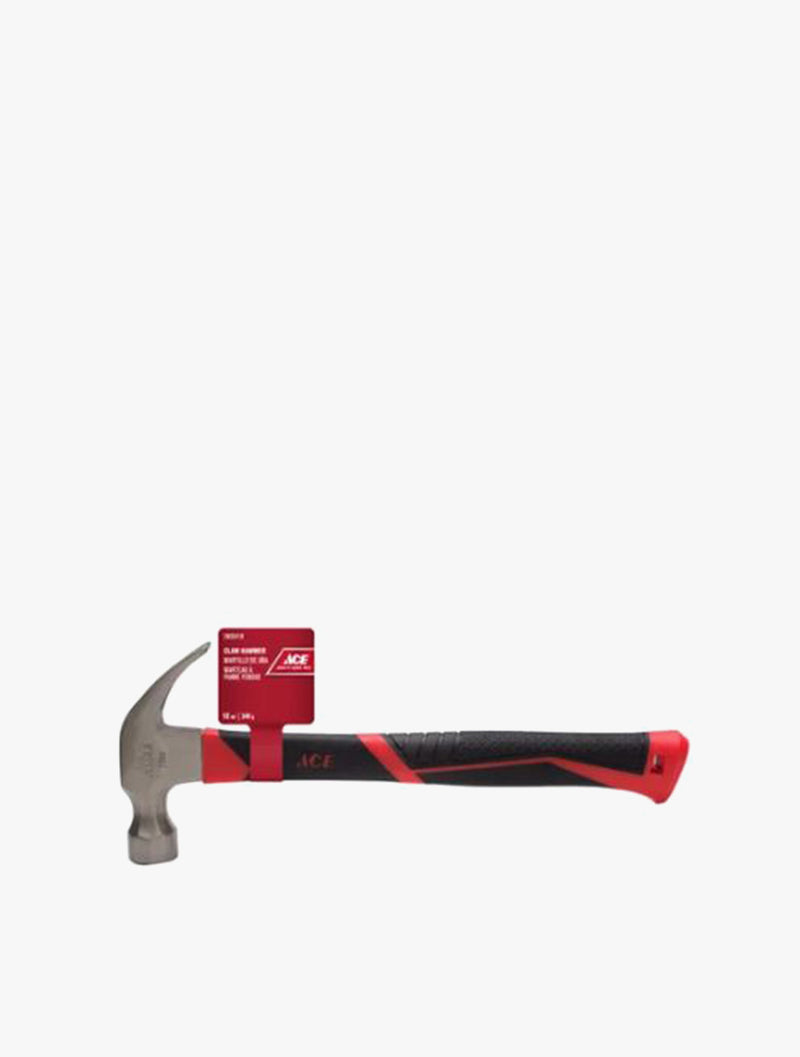 ACE CLAW HAMMER FIBERGLASS TPR HNDL 12OZ