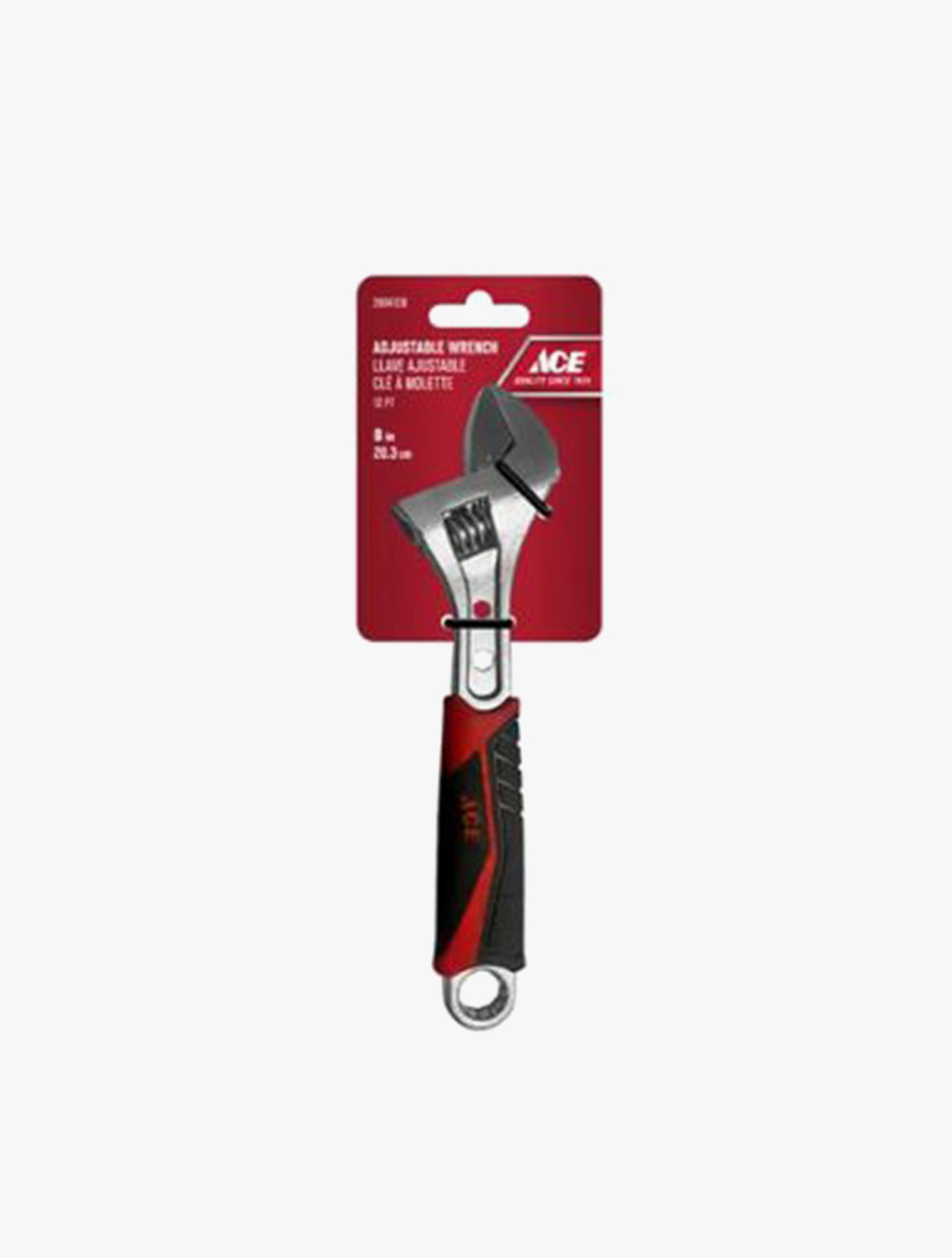 ACE ADJUSTABLE WRENCH TPR GRIP 20CM