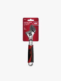 ACE ADJUSTABLE WRENCH TPR GRIP 20CM