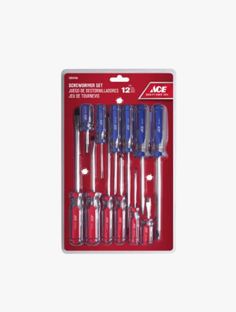 ACE SCREWDRIVER SET 12S