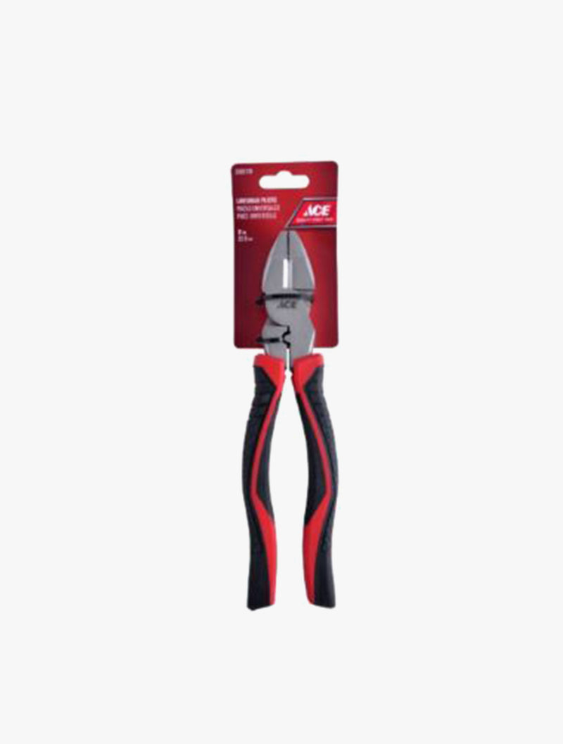 ACE LINESMAN PLIERS TPR GRIP HANDLE 23CM
