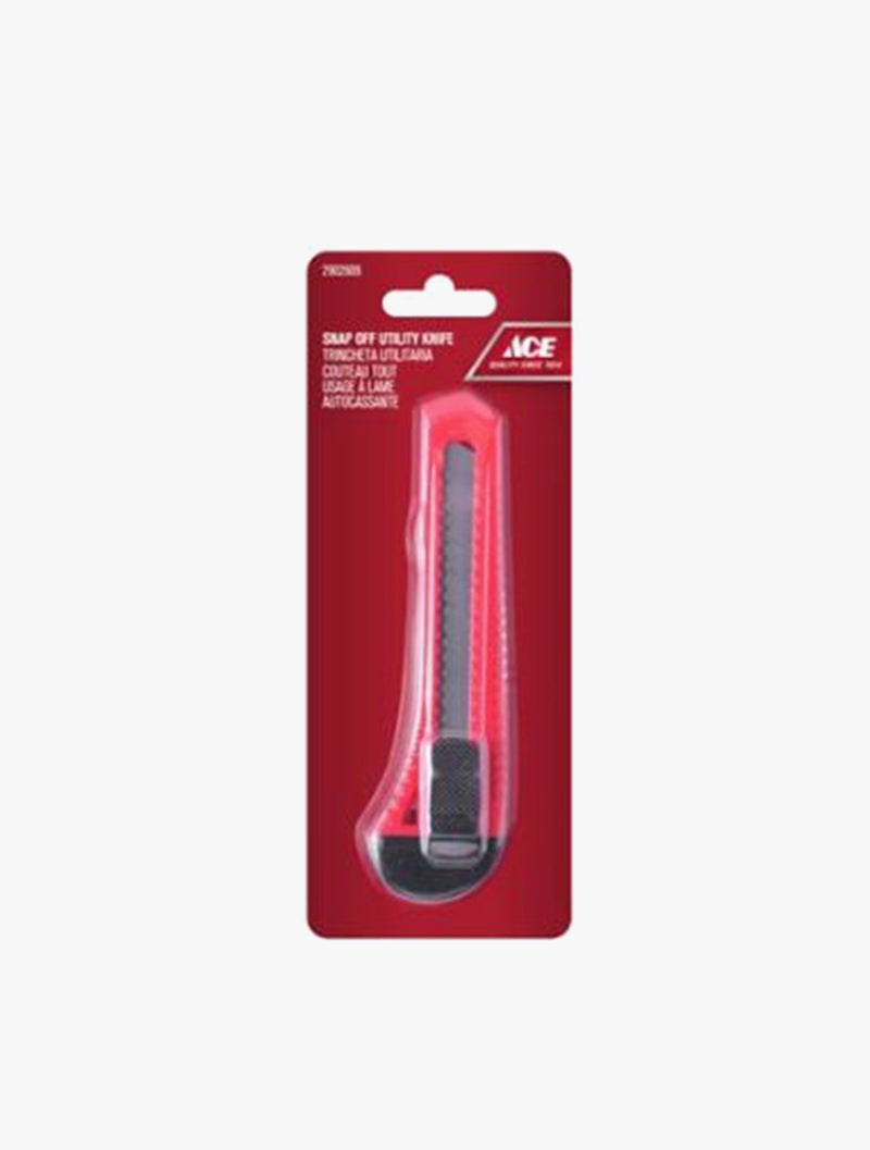 ACE UTILITY KNIFE ABS SNAP OFF 18MM