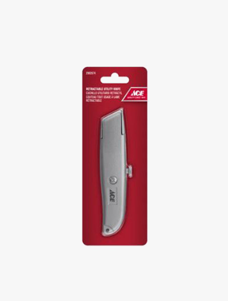 ACE UTILITY KNIFE RETRACTABLE ALUM ALLOY