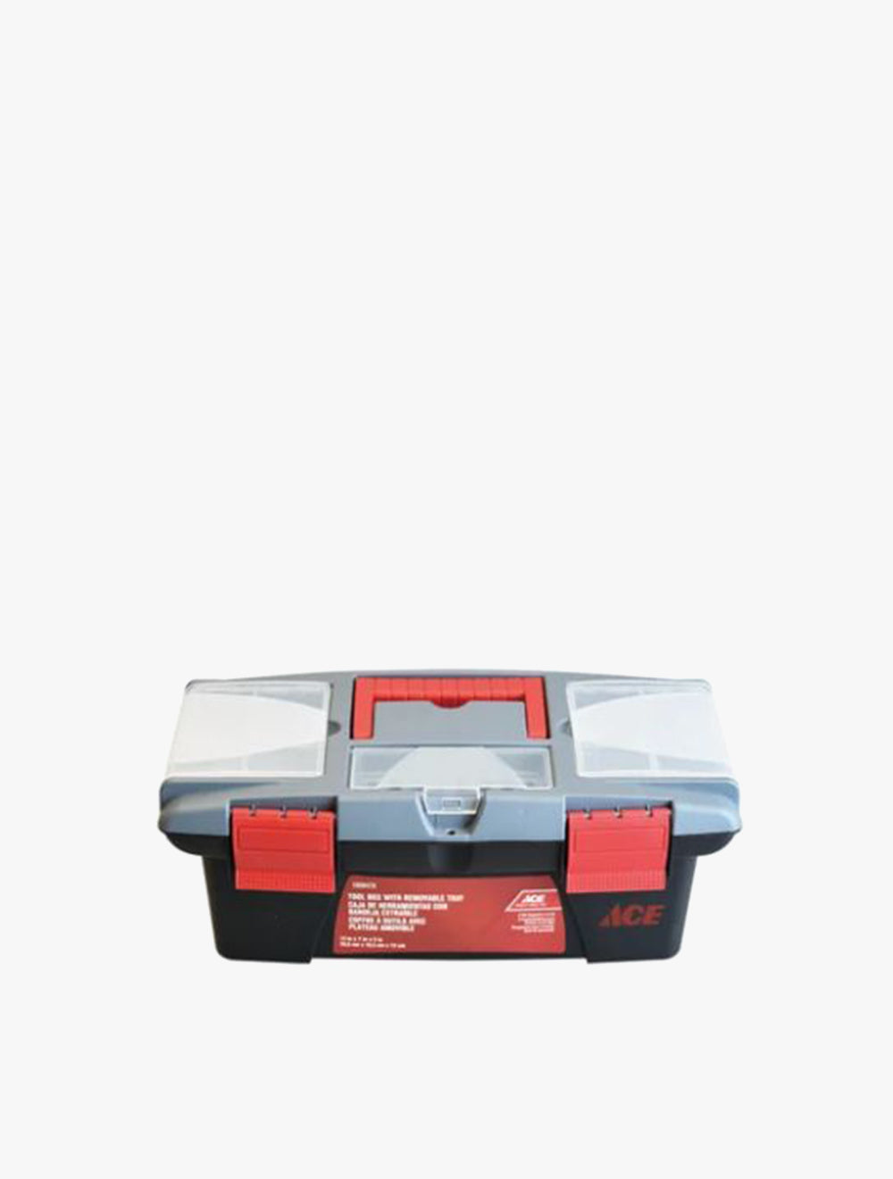 ACE PLASTIC TOOL BOX W/RMV TRAY 335MM