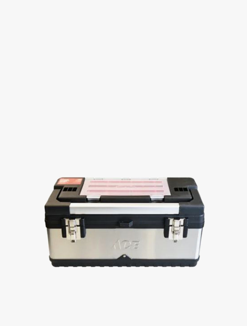 ACE TOOL BOX  W/FULL HNDL S/STEEL 505MM