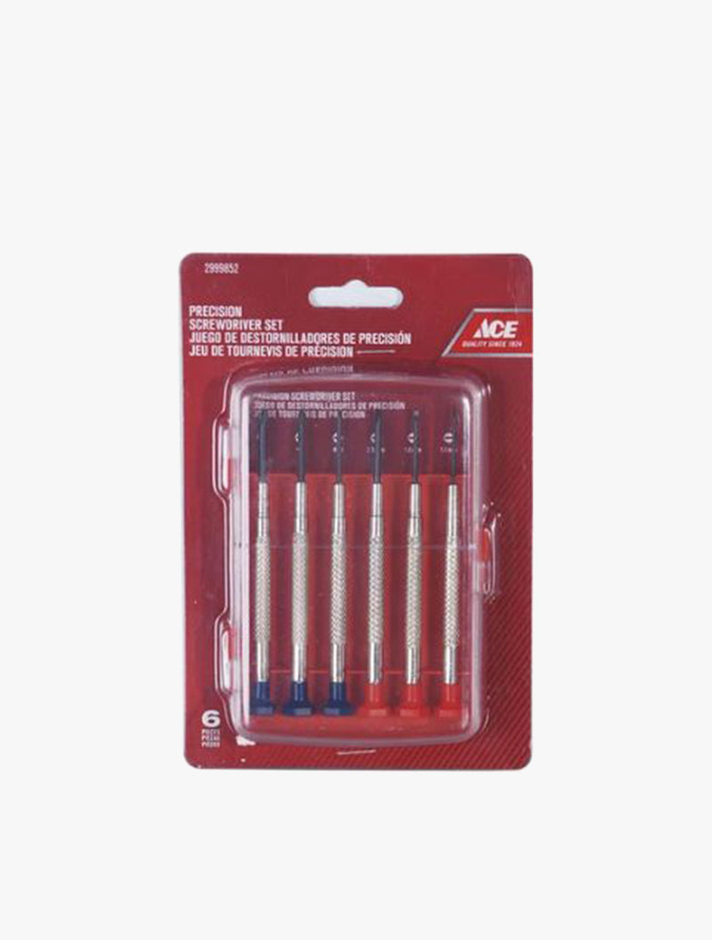 ACE SCREWDRIVER SET PRECISION MEDIUM 6S