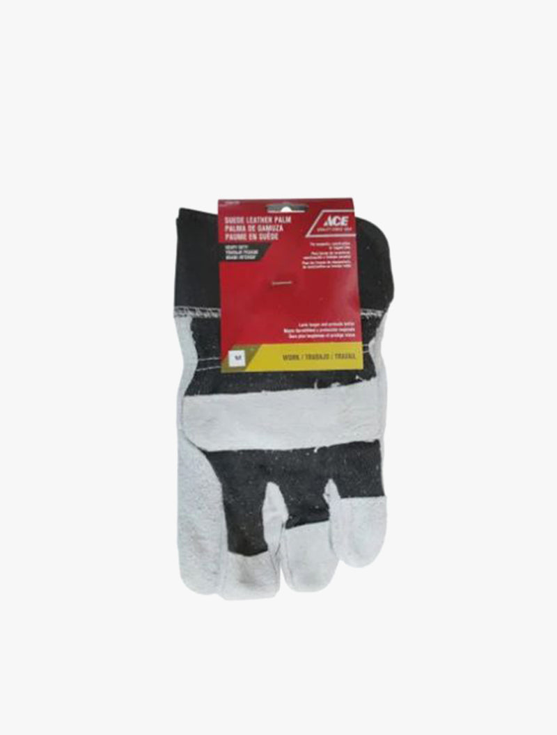 ACE CANVAS SPLIT COWHIDE WORK GLOVES M