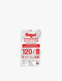 BAGUS TRASHBAG ASSORTD 120L(100X120CM)5S