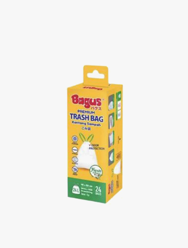 BAGUS TRASHBAG DRAWSTRING 45X50CM 24S