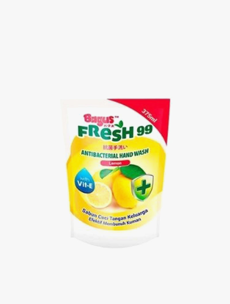 BAGUS FRESH99 HANDSOAP POUCH LEMON 375ML