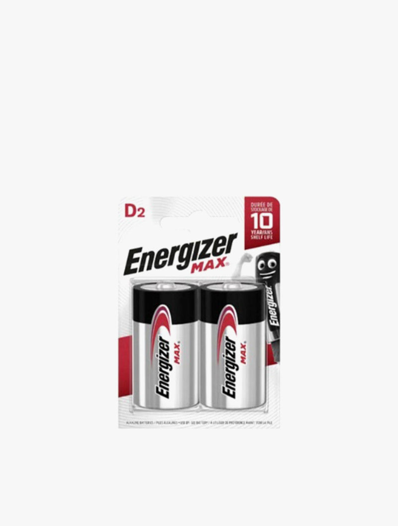ENERGIZER  BATT E95 D SIZE ALKLN MAX 2S