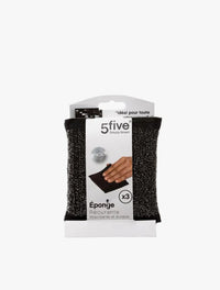 5FIVE SCOURING SPONGES S/STEEL 3S