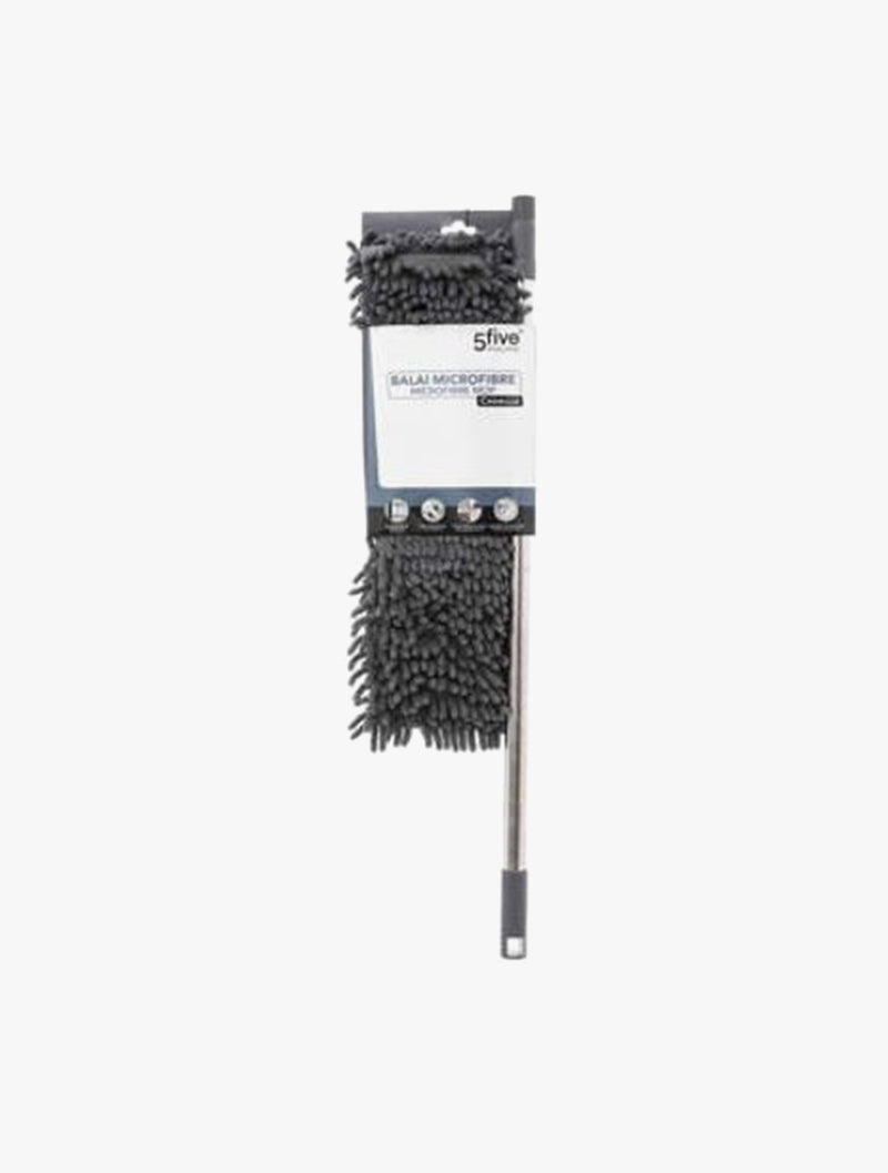 5FIVE TELESCOPIC M/FIBER BROOM S/STEEL