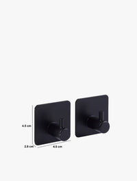 5FIVE STIKY ADHESIVE HOOKS S/STEEL 2S