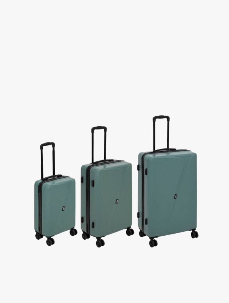 5FIVE HARD SHELL SUITCASE GREEN 3S