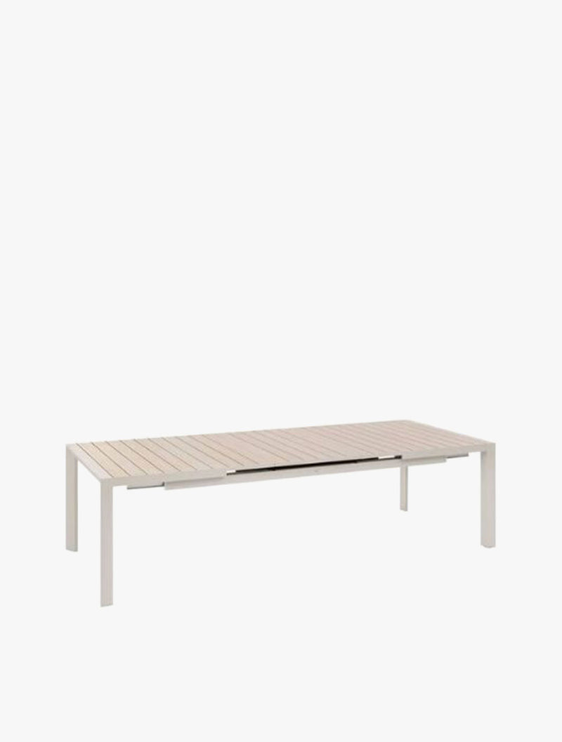 HESP PIAZZA SLIDE EXT TABLE 8SEAT CLAY