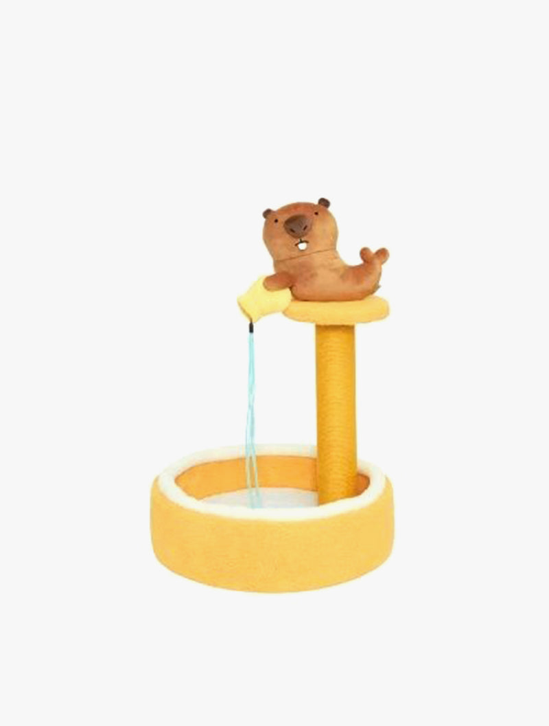PURLAB PET BED+SCRATCHING BOARD CAPYBARA