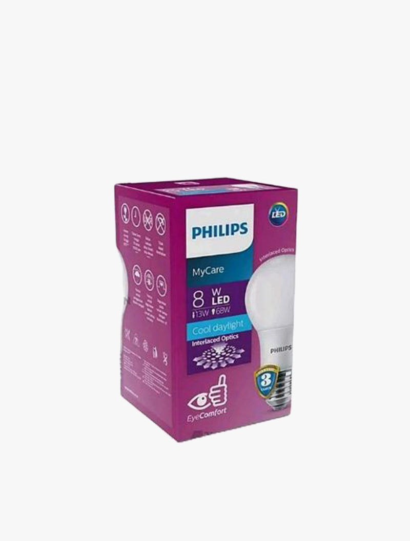 PHILIPS LED BULB E27 6500K 230V 9 ID 8W