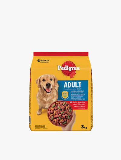 PEDIGREE DRY CORE BEEF VEGETABLE 3KG