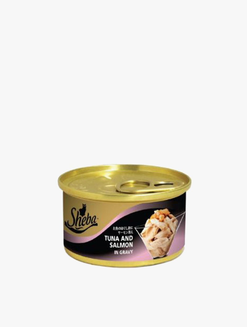 SHEBA CAN TUNA SALMON 85G