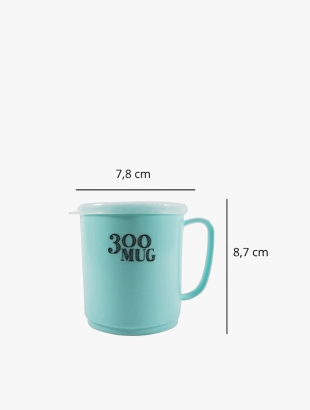 TOKYO1 PLASTIC MUG W/LID 151906 300ML
