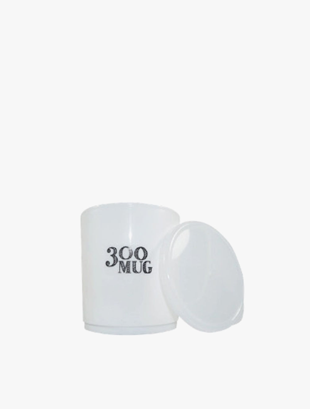 TOKYO1 PLASTIC MUG W/LID 151913 WHT300ML