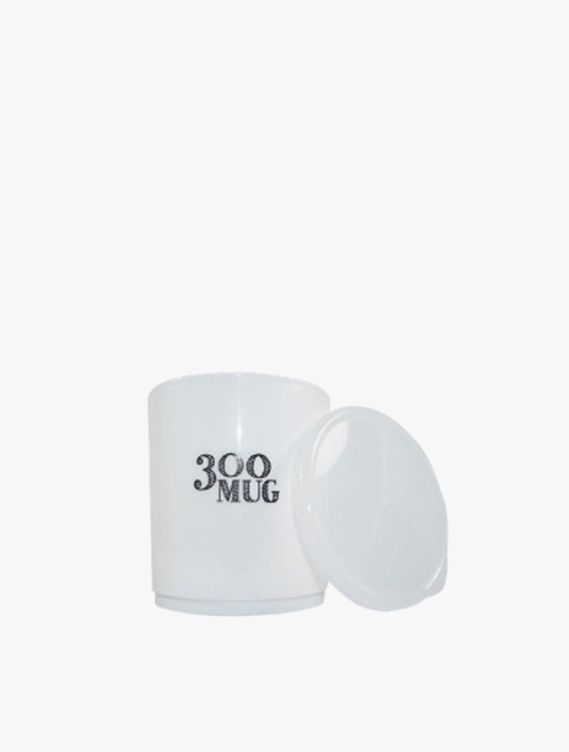 TOKYO1 PLASTIC MUG W/LID 151913 WHT300ML