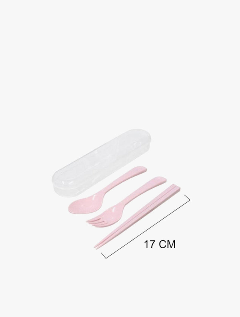 TOKYO1 UTENSILS SET 181891 PINK