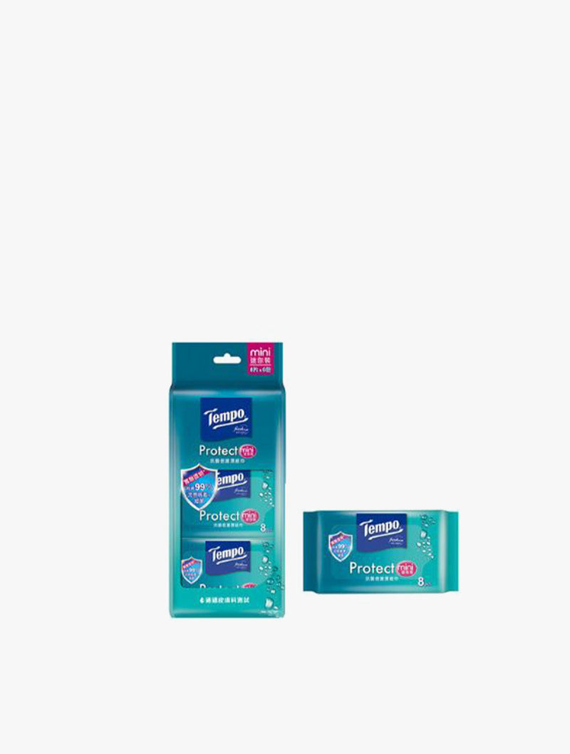 TEMPO PROTECT WIPES 6X8S