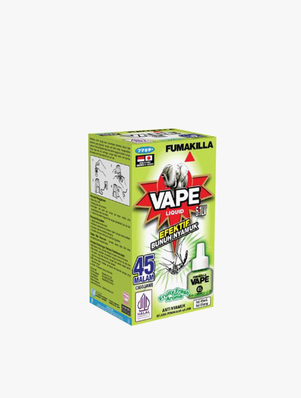 VAPE LIQUID REFILL 45 FRUITY FRESH