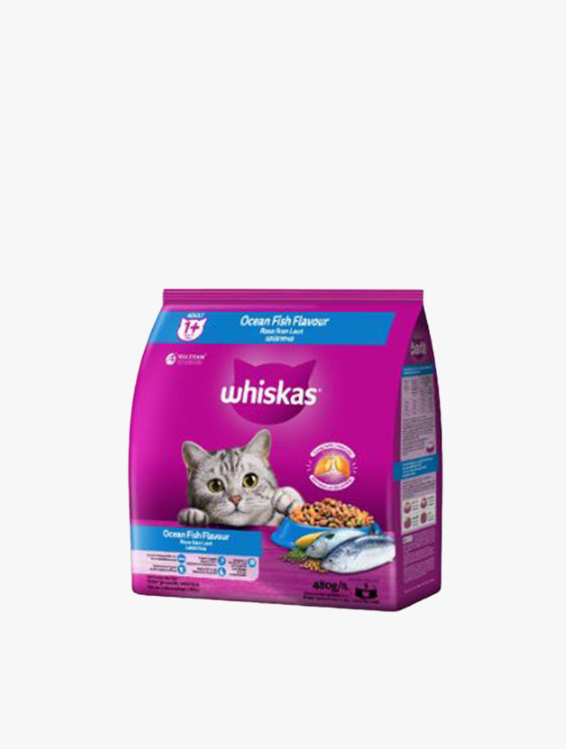 WHISKAS DRY CORE OCEAN FISH 480G