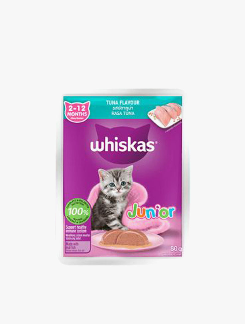 WHISKAS POUCH CORE JUNIOR TUNA 80G