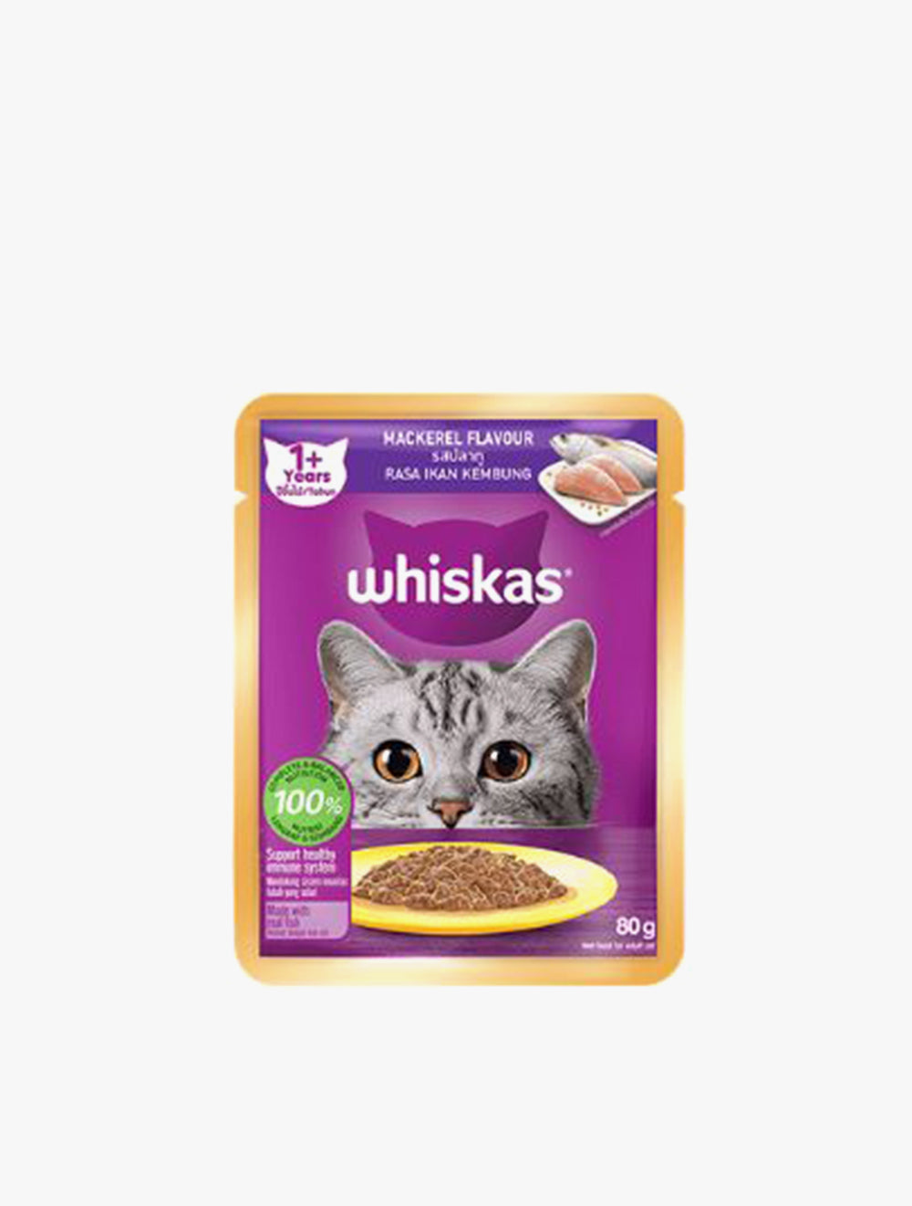 WHISKAS POUCH CORE MACKEREL 80G