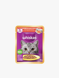 WHISKAS POUCH CORE MACKEREL SALMON 80G