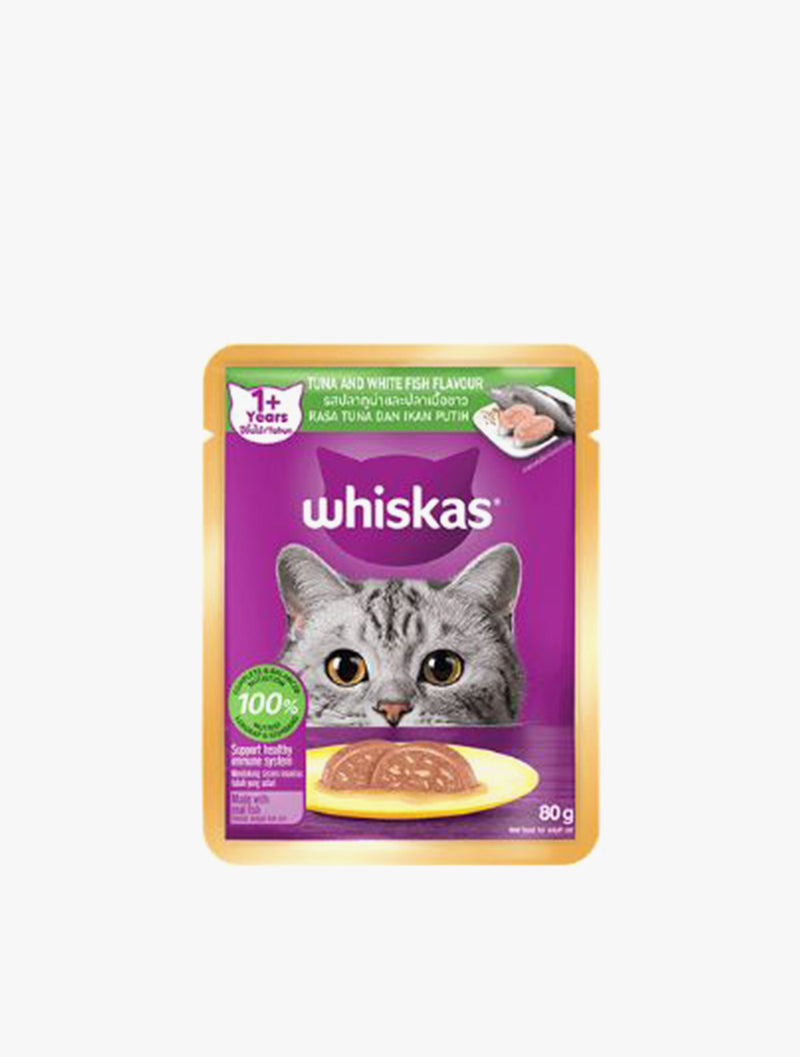 WHISKAS POUCH CORE TUNA WHITE FISH 80G