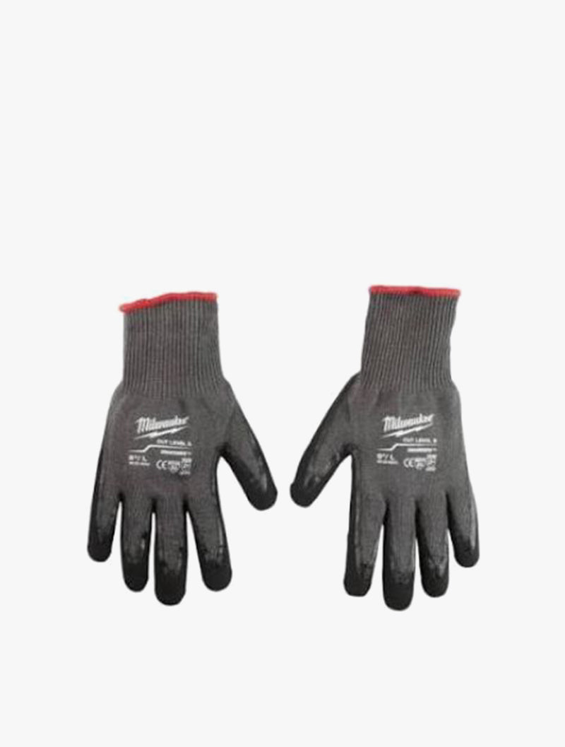MILWAUKEE DIPPED GLOVES CUT 5 L