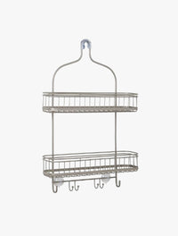 ZENNA HOME OVER SHOWER WIRE CADDY NICKLE